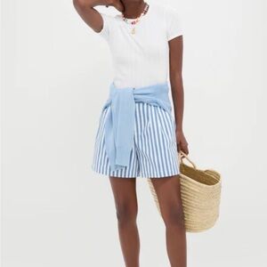Tuckernuck Blue and White Striped Women's Shorts
